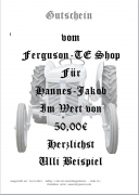 Geschenk Gutschein