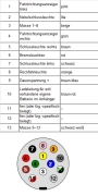 Steckdose 13-polig , Kunststoff