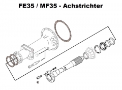 Dichtung Achstrichter außen 12-Loch