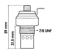 Flammglühkerze für Flachstecker