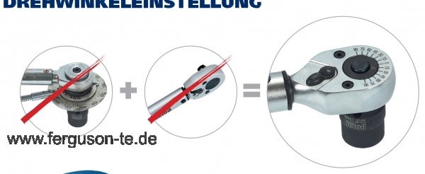 Drehmomentschluessel 3/8" 20-120Nm mit Drehwinkeleinstellung