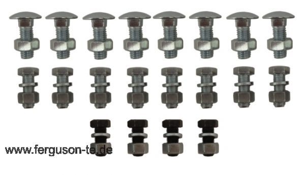 Schraubensatz für Muschelkotflügel