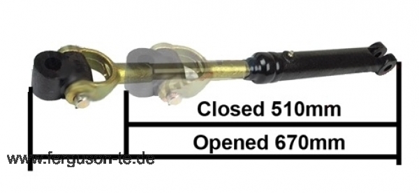 Hubstrebe links, verstellbar