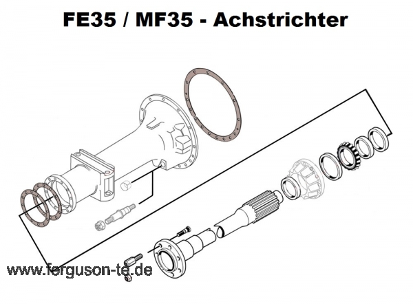 Dichtung Achstrichter außen 12-Loch