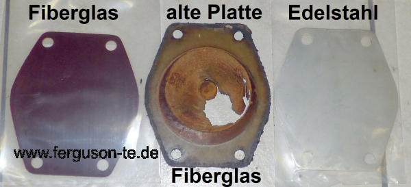 Dichtplatte für Wasserpumpe - Fiberglas