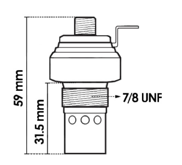 Flammglühkerze für Flachstecker