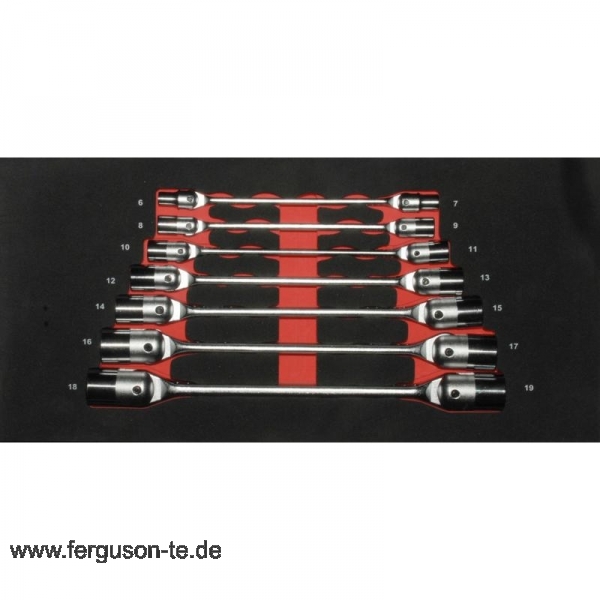 Doppelgelenkschlüssel Einlage 7tlg