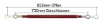 Stabi- Strebe - Verstellbar 730mm bis 925mm