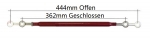 Stabi- Strebe - Verstellbar - 362-444mm